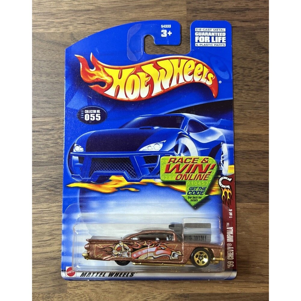 59 CHEVY IMPALA 2002 Hot Wheels Wild Frontier Series Brown